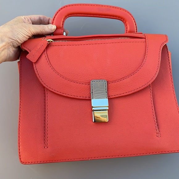 Botkier orange leather Sml Leon satchel by Botkier * EUC - Picture 8 of 13